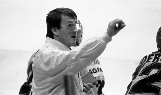 Curt Lindström i instruktionstagen