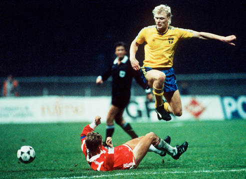 Fotboll, Polen - Sverige, Klas Ingesson