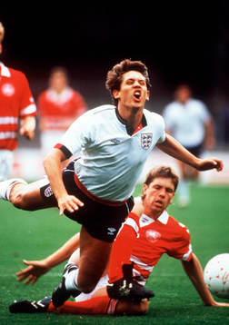 Fotboll, Danmark - England, Gary Lineker