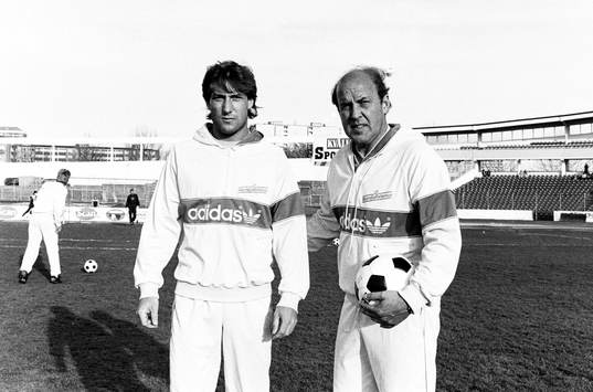 Leif Forsberg och Benny Lennartsson, förbundskapten i