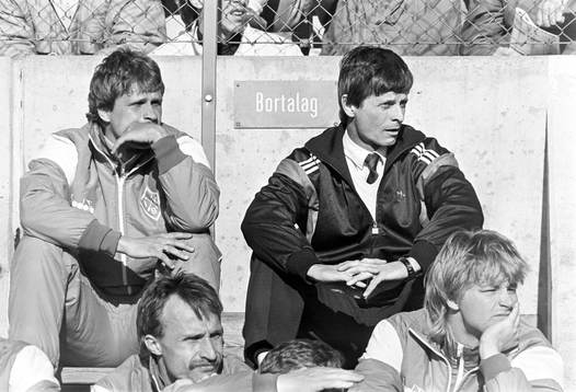Jan Lindstedt, tränare och Håkan Sundin, manager i Brage