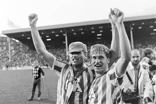 Glenn Hysén och Lennart Nilsson, Göteborg jublar