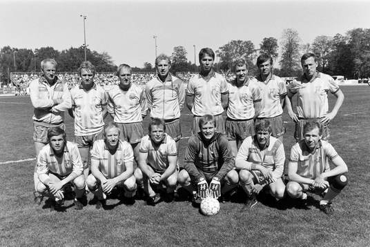 VM-laget, bakre raden fr. v: Sven-Gunnar Larsson, Benno