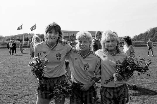 Pia Sundhage, Anna Svenjeby och Eva Kärrberg