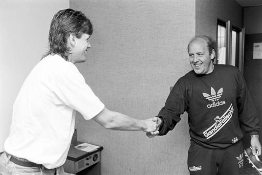 Göran Holter och förbundskapten Benny Lennartsson
