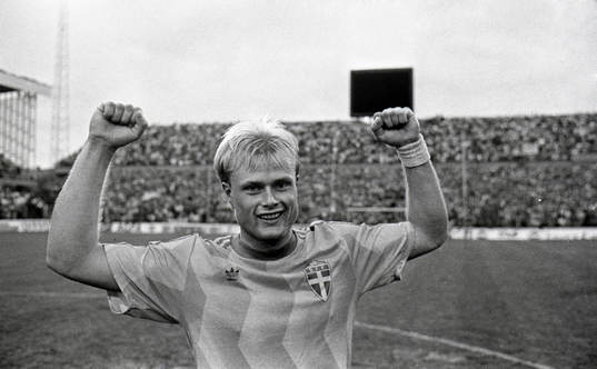 Peter Larsson. jubel, glädje