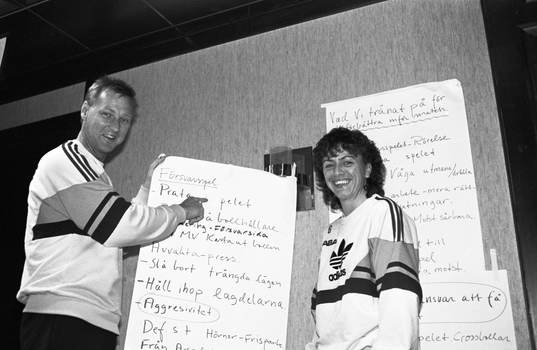 Anette Börjesson och Ulf Lyfors, förbundskapten