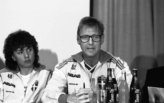 Anette Börjesson och Ulf Lyfors, förbundskapten