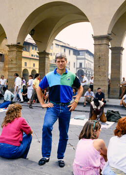 Glenn Hysén i Florens. Football, Serie A, Italy,