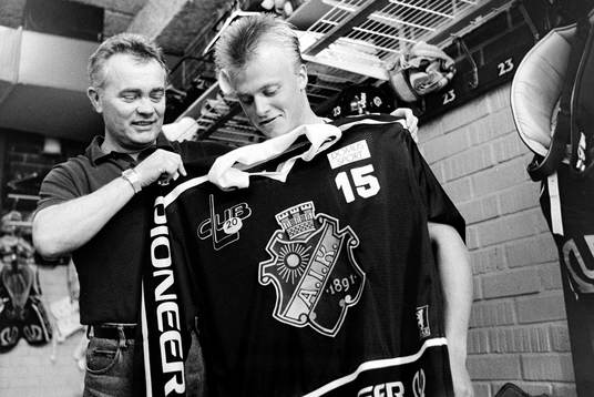 Lars-Gunnar Jansson, tränare och Anders Gozzi