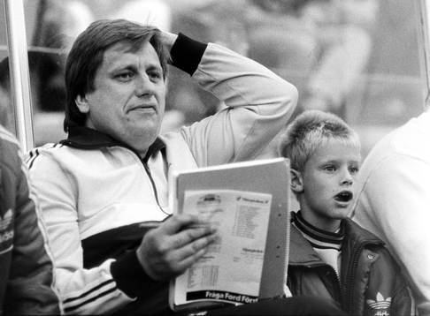 Tommy Söderberg, tränare i Djurgården och dagens knatte