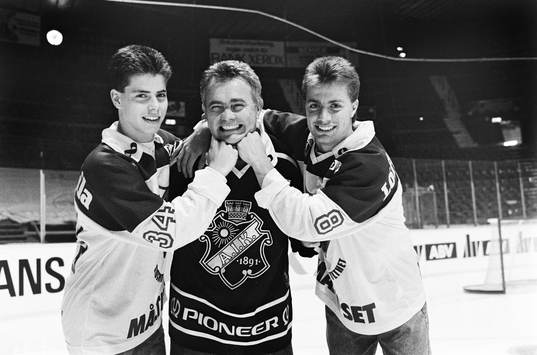 Lars-Gunnar Jansson, tränare i AIK med sönerna Stefan och