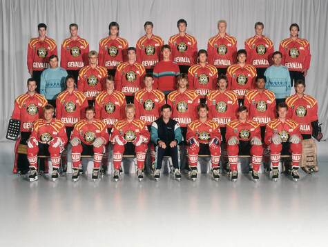 Spelare och personal i Brynäs