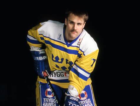 Tommy Samuelsson of the Swedish national ice hockey team