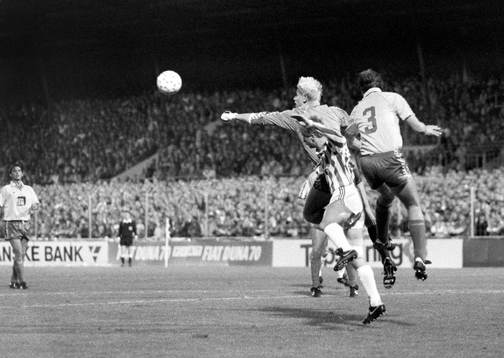 Peter Schmeichel, målvakt i Bröndby