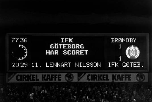 Resultattavlan på arenan
