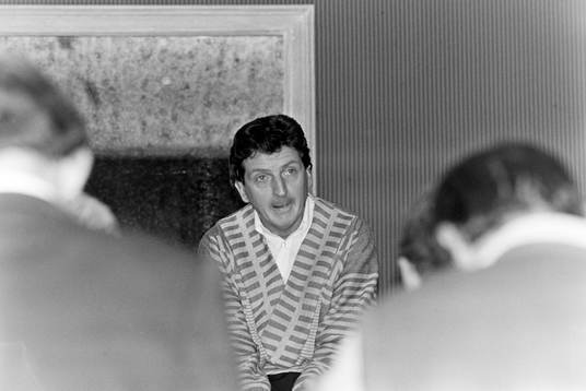 Roy Hodgson, tränare i Malmö möter pressen