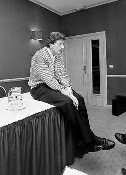 Roy Hodgson, tränare i Malmö möter pressen