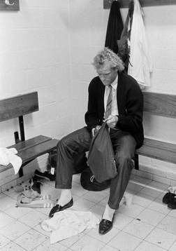 Håkan Lindman i omklädningsrummet