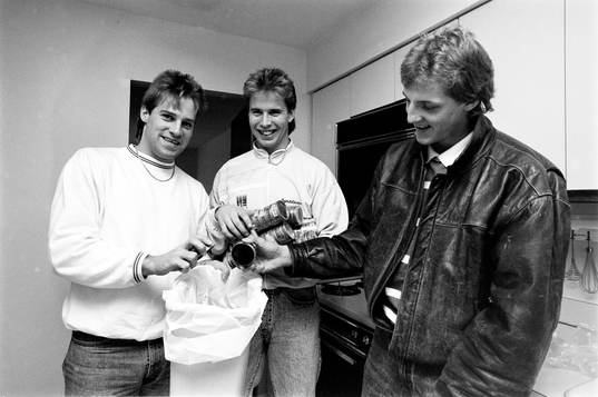 Jan Erixon, Ulf Dahlén Tomas Sandström som fått snus