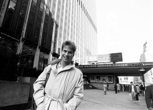 Ulf Dahlén utanför Madison Square Garden