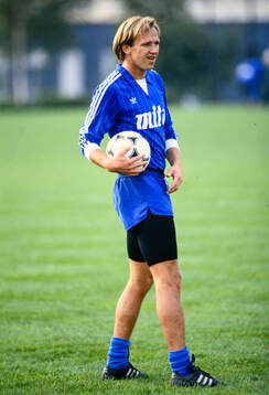 Dan Corneliusson at training