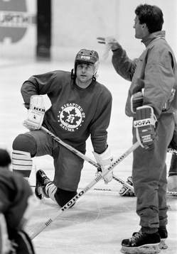 Kent Nilsson på träningen