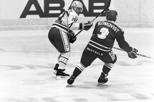 Sveriges Håkan Södergren och Timo Blomqvist, Finland