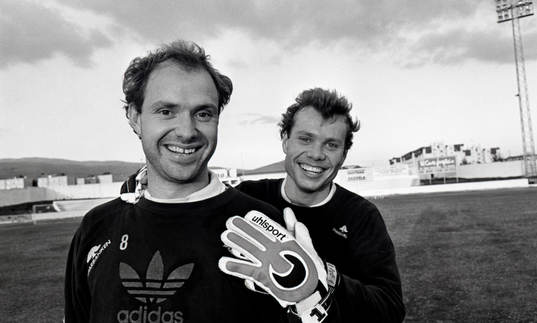 Thomas Ravelli och Lars Eriksson, målvakt