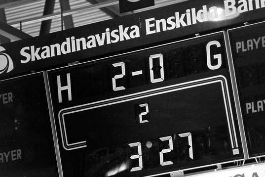 Resultattavlan i Ängelholms Ishall