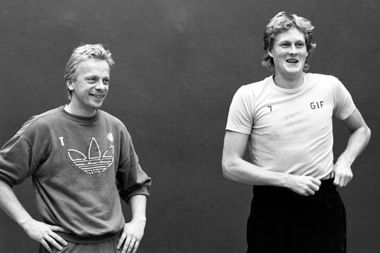 Håkan Sandberg och Anders Grönhagen, tränare i Sundsvall