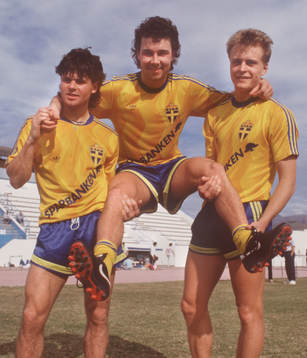 Anders Limpar, Stefan Rehn, Jonas Thern, Sverige