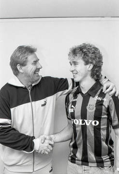 Bo Falk, tränare och Jens Wålemark