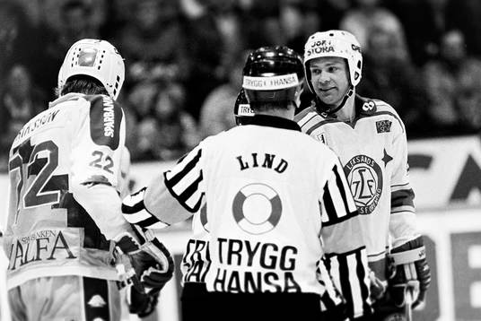 Ivan Hansen, Leksand i diskussion med domare Lind