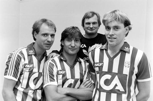 Andreas Ravelli, Leif Forsberg, Kjell Pettersson, tränare