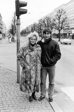 Leif Forsberg med sin flickvän Anna
