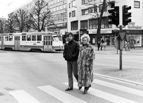 Leif Forsberg med sin flickvän Anna