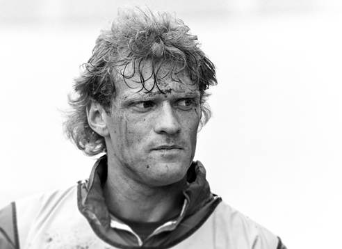 Håkan Lindman på träningen