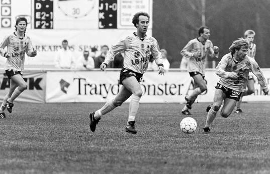 Mats Nordgren md bollen och Flemming Pehrson, Mjällby på