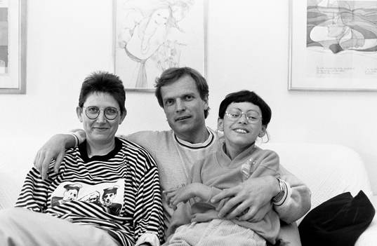 Björn Andersson med hustru Elisabeth och dottern Judith