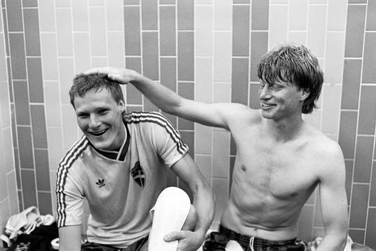 Peter Lönn och Stefan Pettersson jublar
