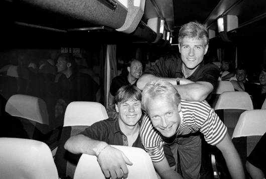 Joakim Persson, Mats Magnusson och Glenn Hysén, Sverige