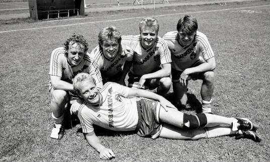 Bakre raden: Robert Prytz, Leif Engqvist, Jonas Thern och
