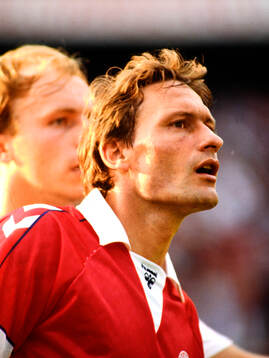 Danmarks Preben Elkjaer. Football, Friendly, Denmark -