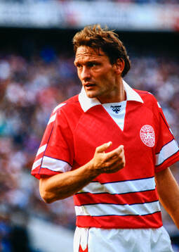 Danmarks Preben Elkjaer. Football, Friendly, Denmark -