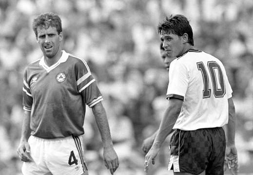Mick McCarthy, Irland och Gary Lineker,  England