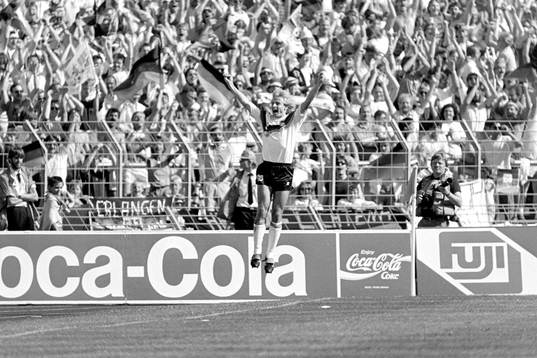 Jürgen Klinsmann, Västtyskland jublar