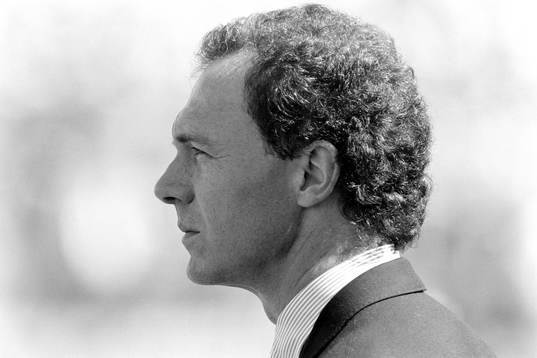 Franz Beckenbauer, förbundskapten i Västtyskland