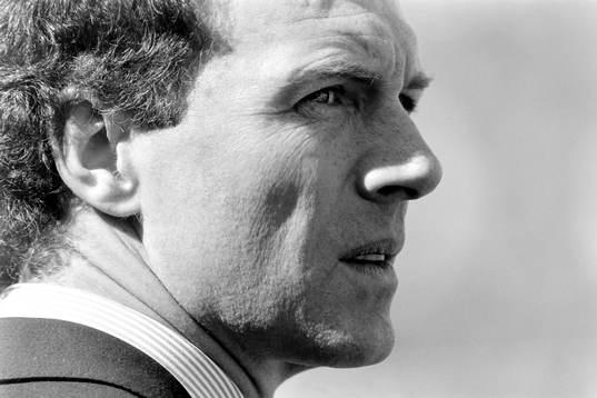 Franz Beckenbauer, förbundskapten i Västtyskland