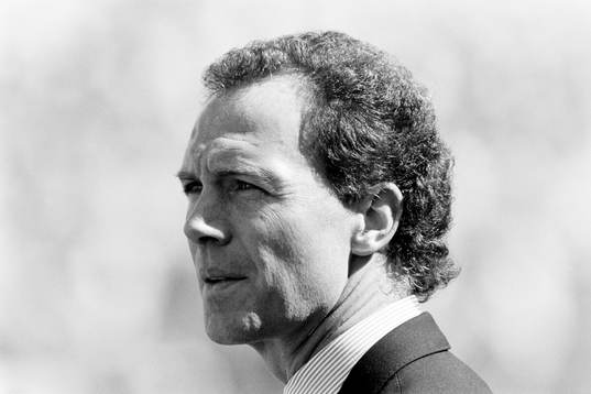 Franz Beckenbauer, förbundskapten i Västtyskland
